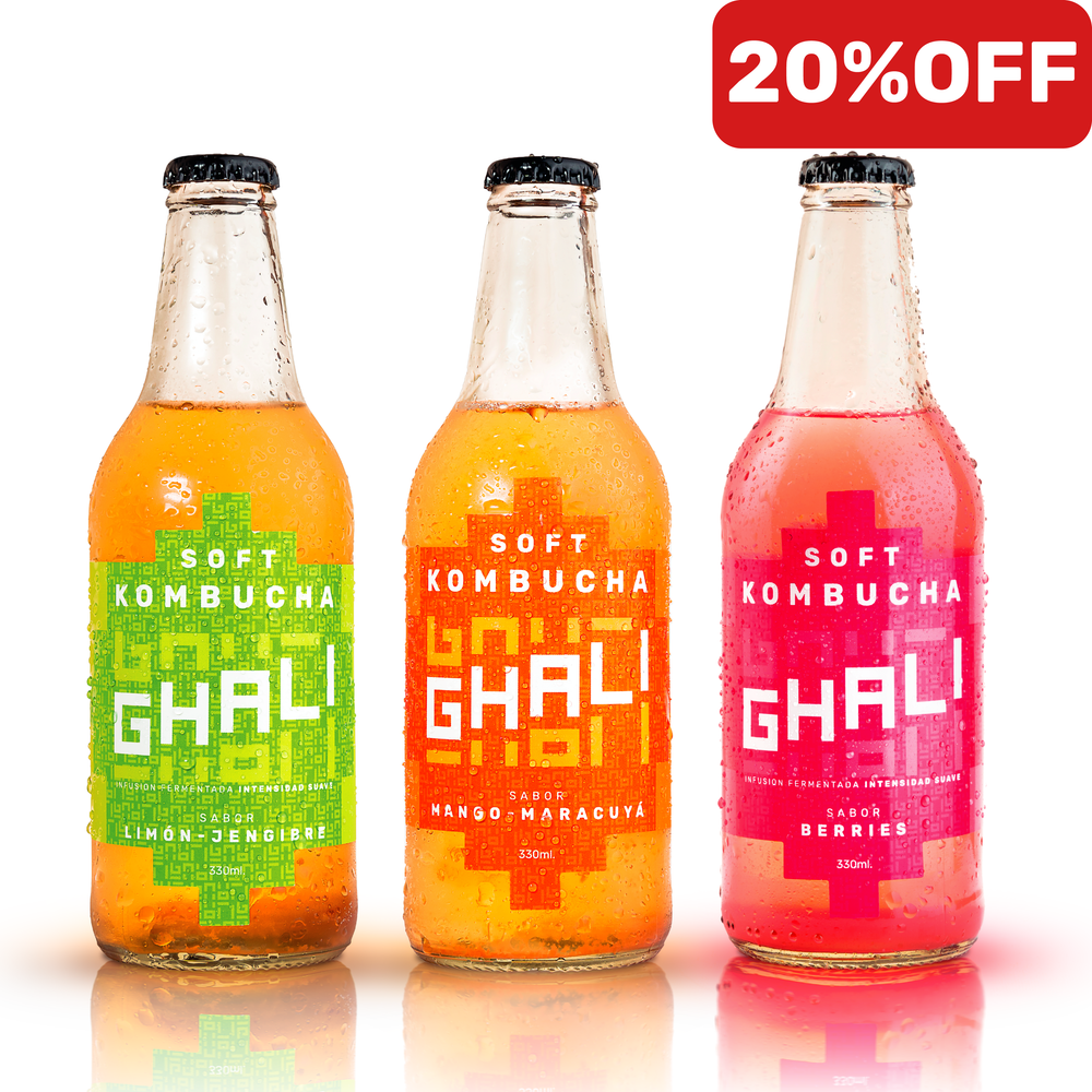 CAJA MIX SOFT KOMBUCHA 330cc (12 unidades)