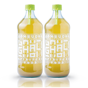 CAJA KOMBUCHA LIMÓN - JENGIBRE 1 LITRO (6 unidades)