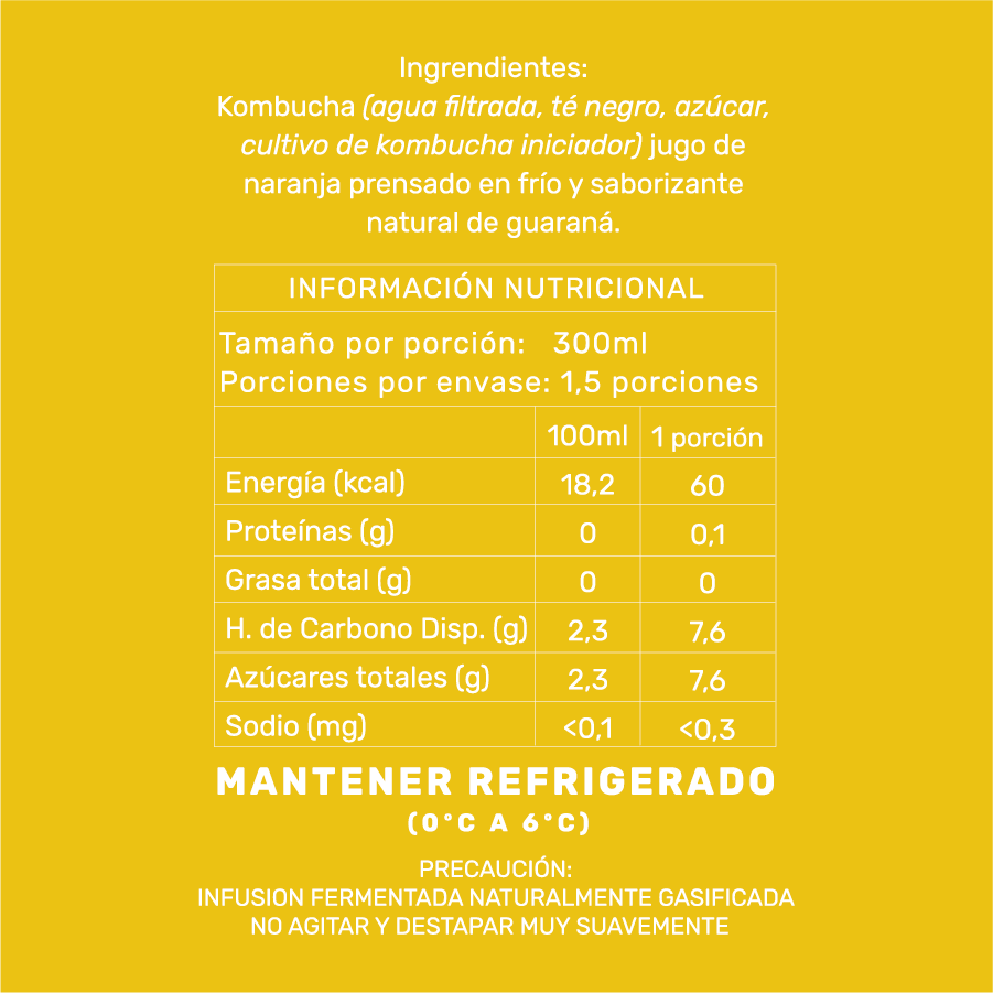 CAJA ENERGY KOMBUCHA GUARANÁ (9 unidades)